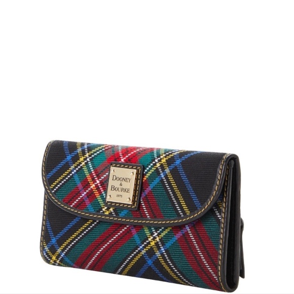 dooney and bourke tartan plaid wallet